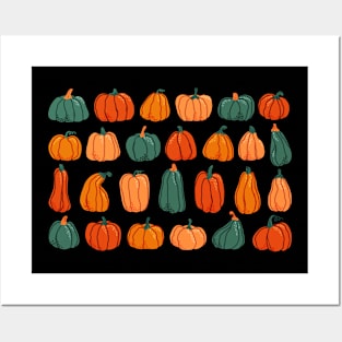 Autumn vibes vibrant colored pumpkin Posters and Art